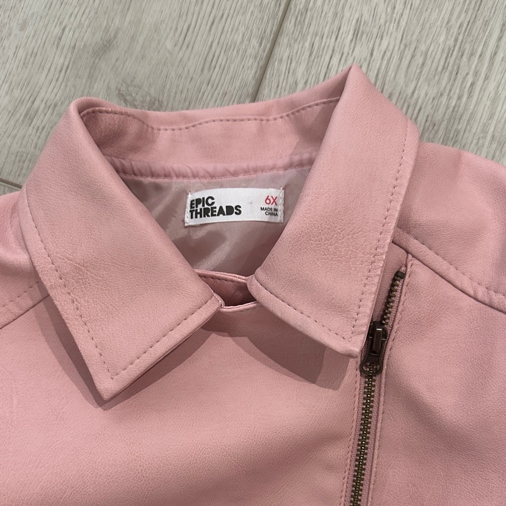Epic Threads Light Pink Kids Jean Jacket - Picture 2 of 3